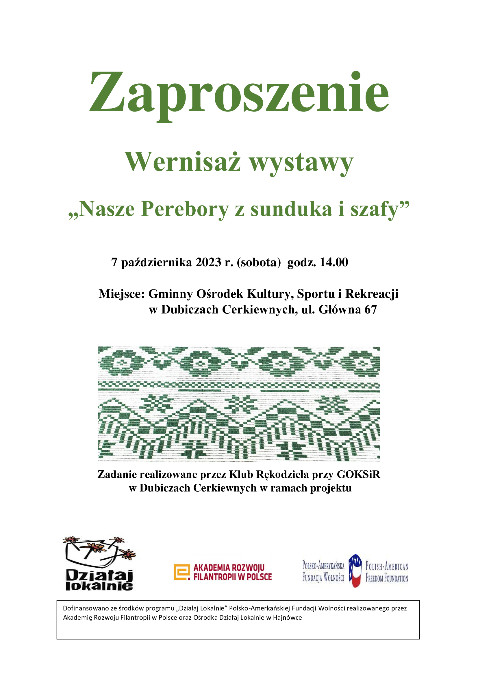 zaproszenie wernisaż